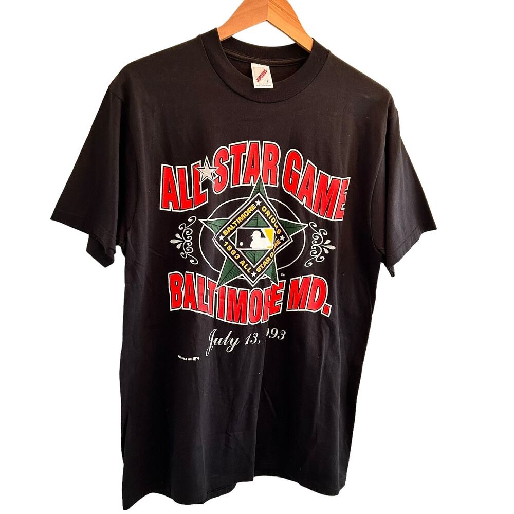 Vtg 90's NWOT Baltimore Orioles 1993 MLB All-Star Game Jerzees Tag L USA Shirt